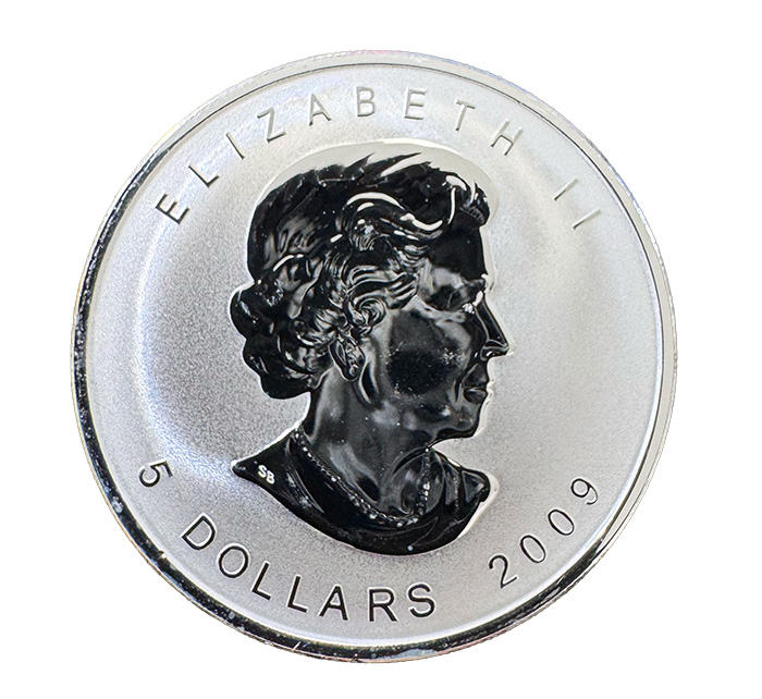 5 Dollar Silber Maple Leaf 1 Unze 2009