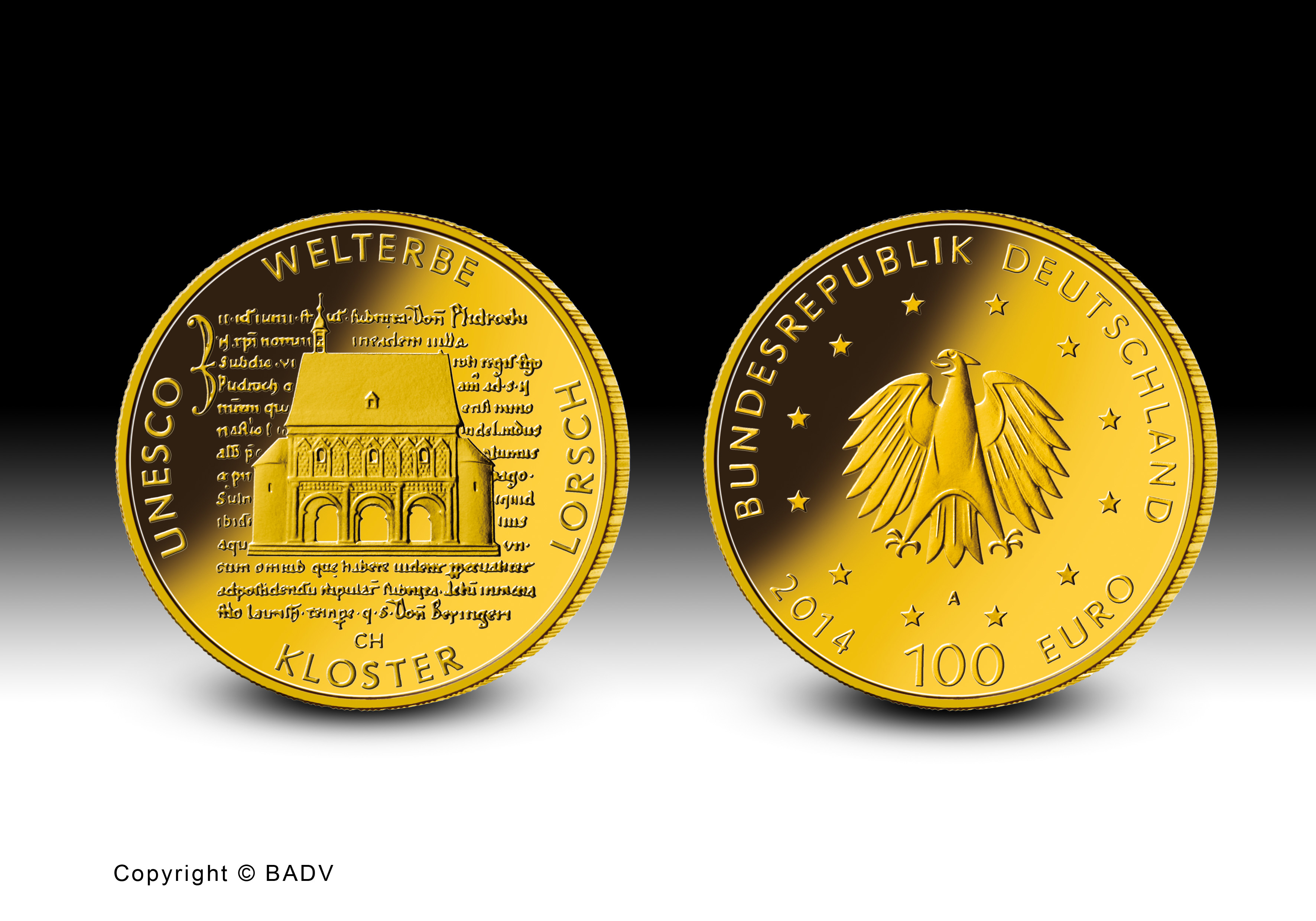 100 Euro Goldmünze Kloster Lorsch 2014