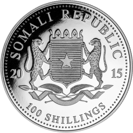 100 shillings somalia elefant 2015