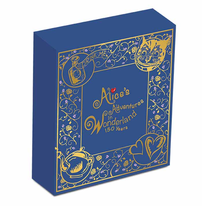 Umverpackung Alice im Wunderland 1 Oz Silber