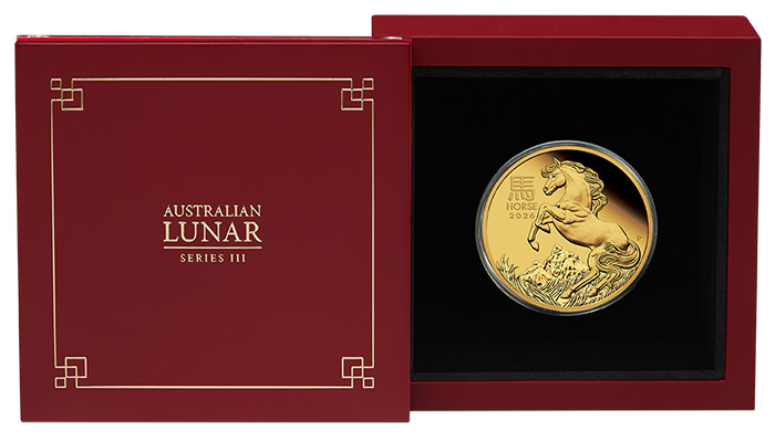 Sammlerbox Lunar 3 Pferd Gold 2026