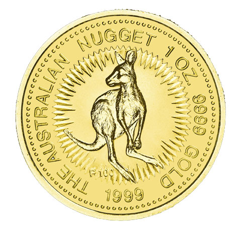 1999 Nugget 1 Oz Goldmünze