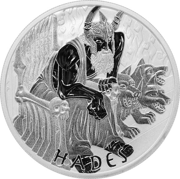 Gods of Olympus Hades 2022 1 oz Silber Motiv
