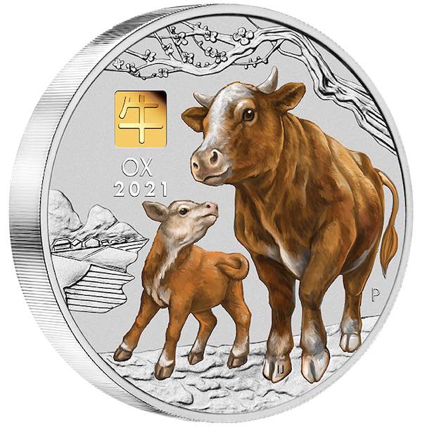 Lunar III Ochse 1 Kilogramm Silber Privy Mark 2021