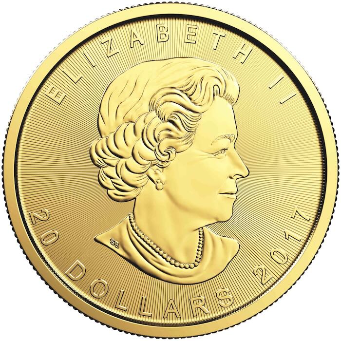 20 Dollar Maple Leaf Goldmünzen verschiedene Jahrgänge
