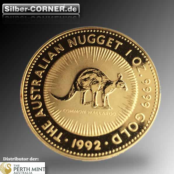 Australien Nugget 1992 1 Oz Gold