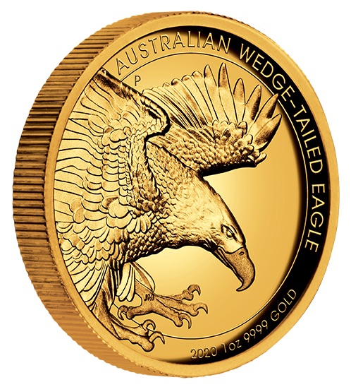 Wedge Tailed Eagle 1 Oz Gold 2020 High Relief Proof + Box + Zertifikat