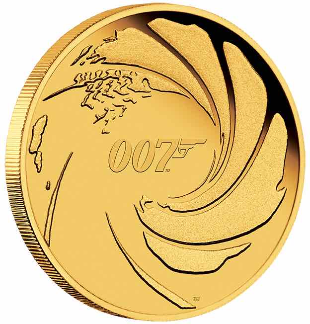 James Bond 007 1/4 Oz Gold Proof 2020 +Box +COA