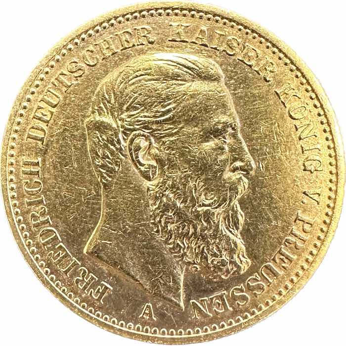 20 Mark Gold Bayern König Otto 1888 J. 248