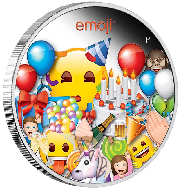 Emoji 1 Unze Silber Proof + Box + COA*
