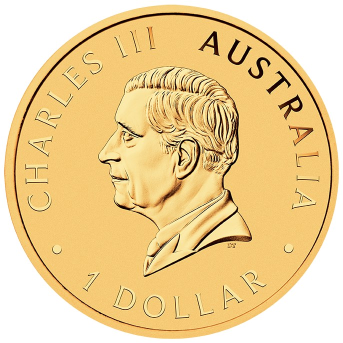 Kookaburra 1 Dollar Silber vergoldet 2025