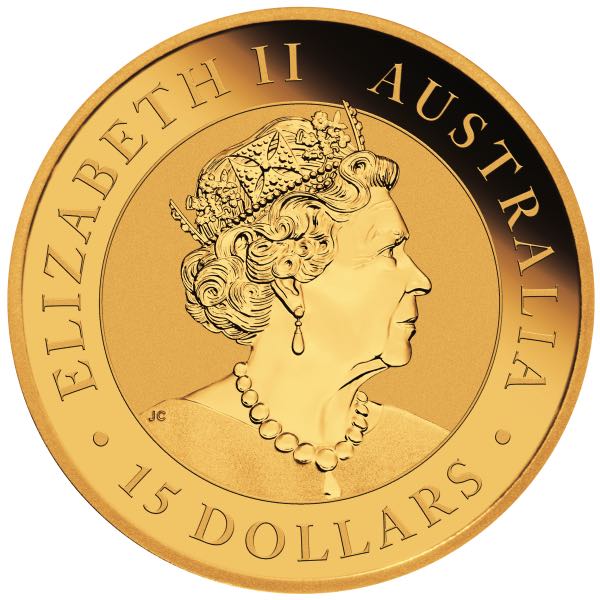 Kookaburra 15 Dollar Goldmünze 2022