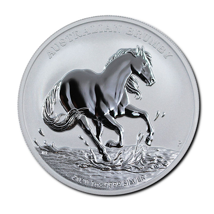 Australien Brumby 1 Unze Silbermünze 2020