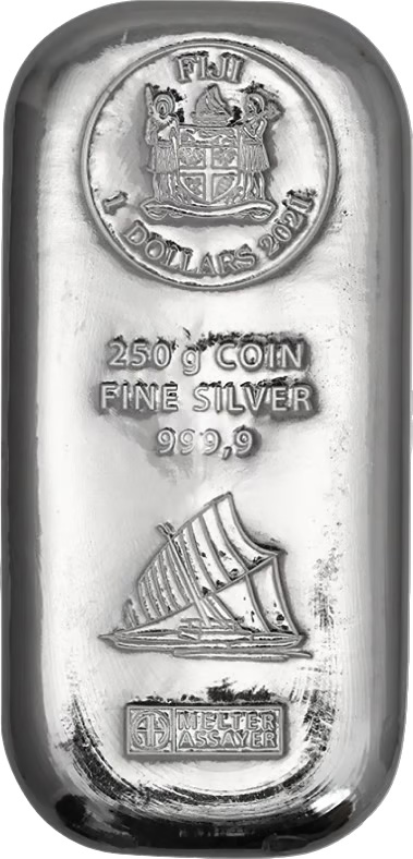 Argor-Heraeus Fiji 250g Silber-Münzbarren Details