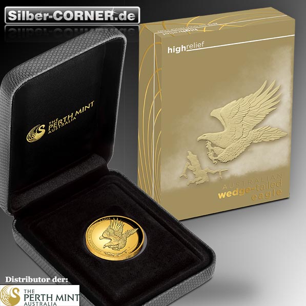 Box Wedge Tailed Eagle 2015 High Relief Gold