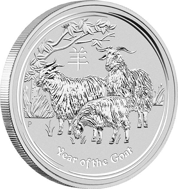 Lunar 2 Ziege 1 KG Silbermünze 2015 kaufen und verkaufen