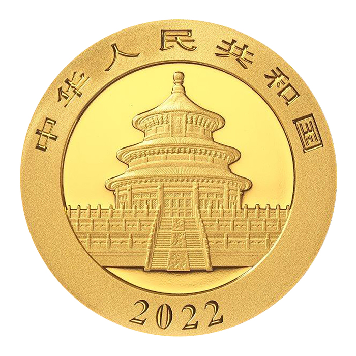 500 Yuan China Panda Goldmünze 2022