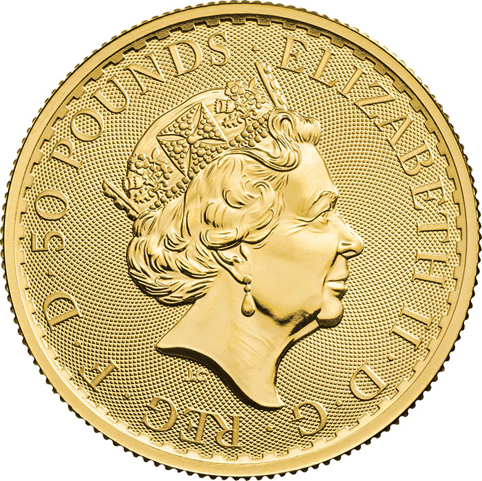 Britannia 50 Pfund Goldmünze verschiedene Jahrgänge