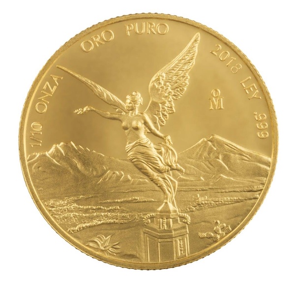 Mexico Libertad Siegesgöttin 1/10 Unze Gold verschiedene 
