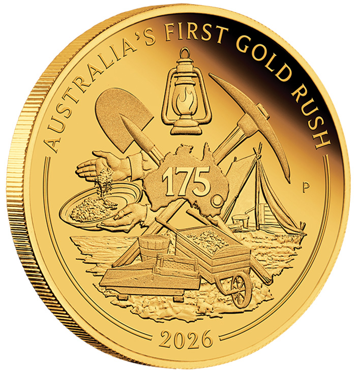 First Gold Rush 175 Jahre 1-4 Oz Goldmünze 2026