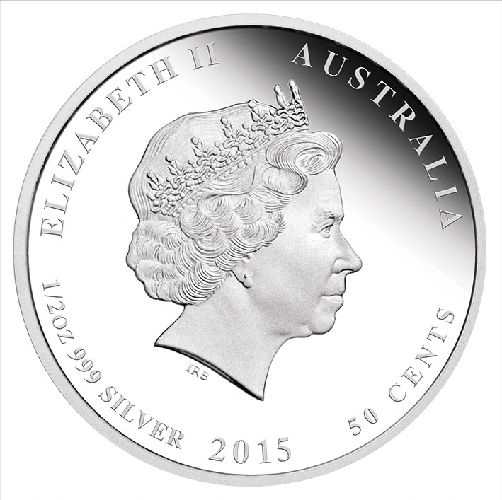 Ziege 50 Cent Proof farbig 2013