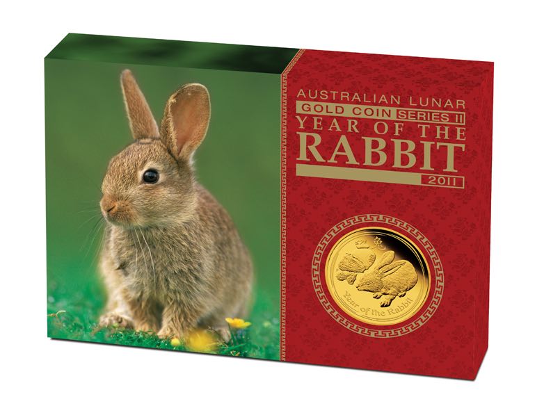Umverpackung Lunar Gold Hase 1/10 2011 Gold