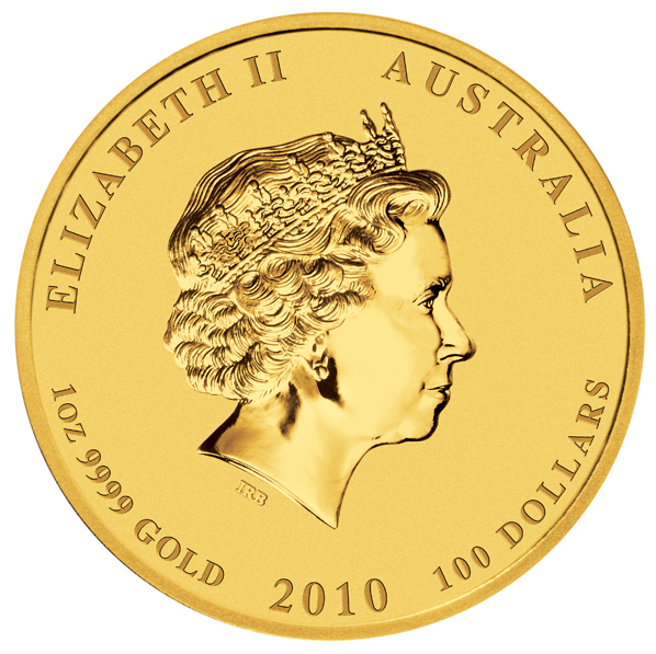 100 Dollar Lunar Tiger 2010 Perth Mint