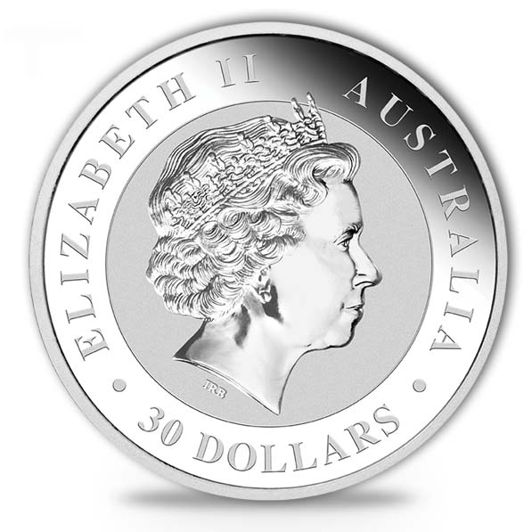 30 Dollar Nennwert 1 KG Silbermünze 2017