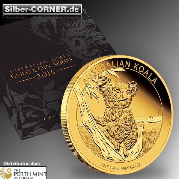 Koala 2015 1/4 Oz Gold Proof + Box + CoA