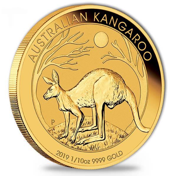 Australien Känguru 1/10 Unze Goldmünze 2019