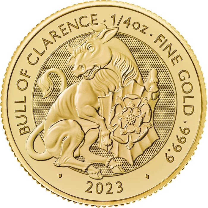 Tudor Beast Black Bull 1/4 Unze Gold 2023 