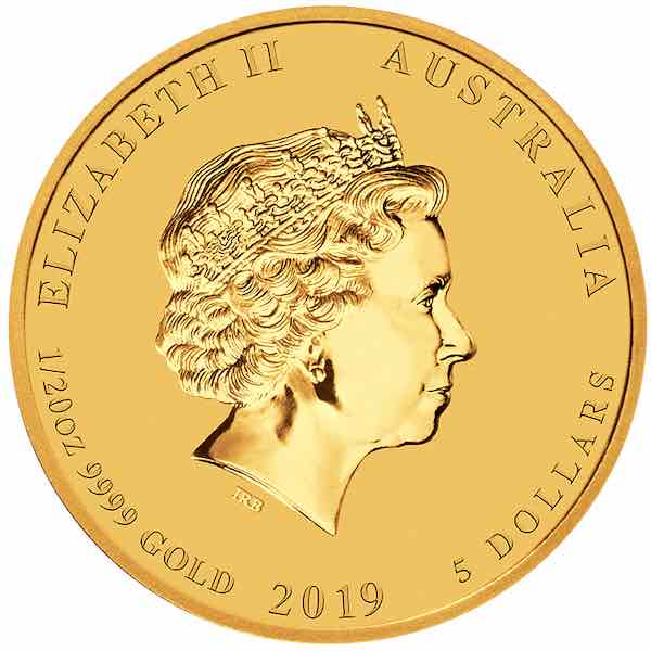15 Dollar Lunar Schwein farbig 2019