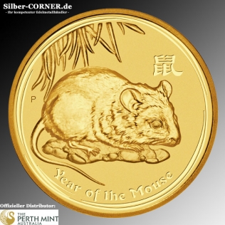 Moodshot Lunar II Maus Gold 1/20 Oz 2008