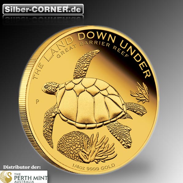great barrier reef land down under 1/4 oz gold