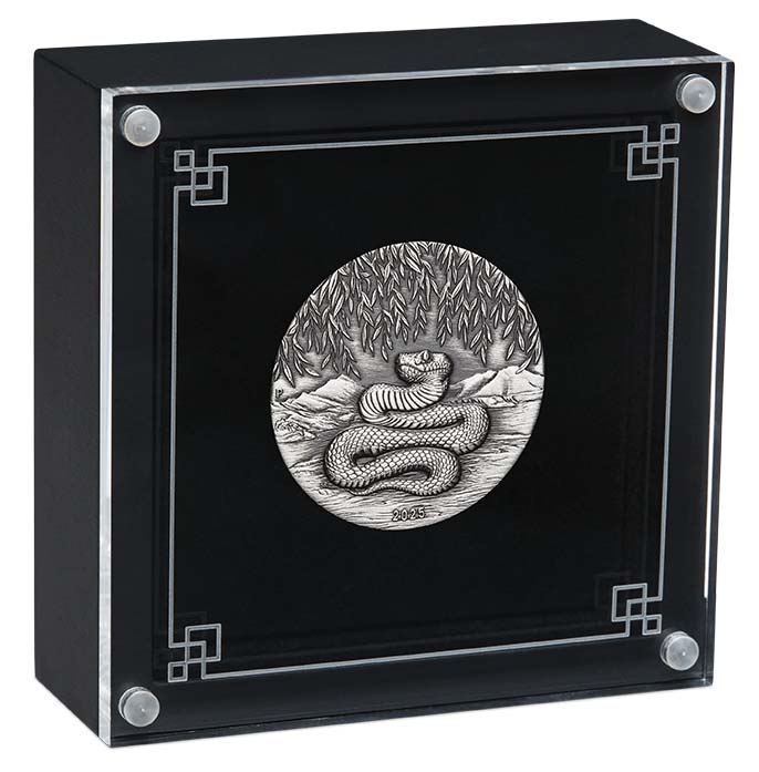 Sammlerbox 2 Unzen Silber Antik Finish 2025