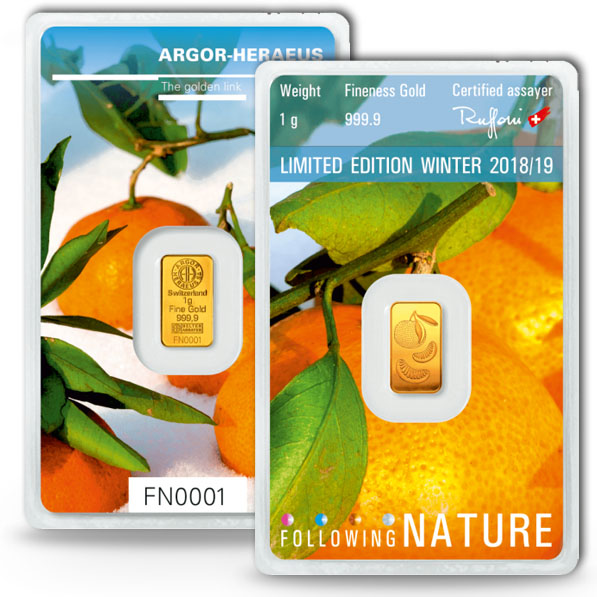Following Nature - Winter - 1 Gramm Gold 2018/2019