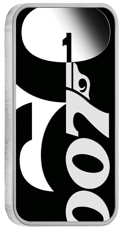 James Bond 007 - 60 Jahre - 1 Unze Silber Rectangular Proof 2022 +Box +COA*