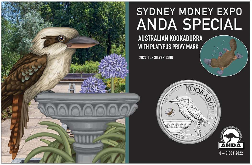 Anda Sydney - Kookaburra - Privy Platypus - 1 Unze Silber 2022 im Blister*