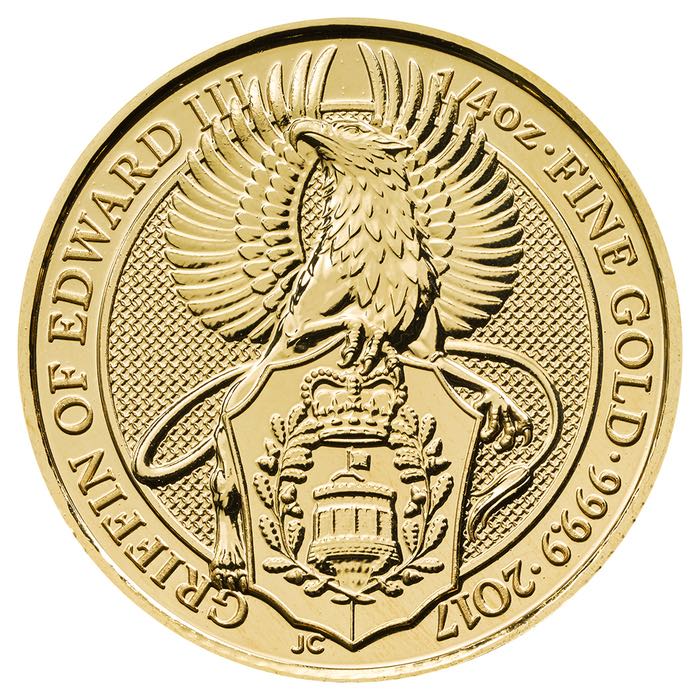 Griffin of Edward III 1/4 Unze Goldmünze 2017