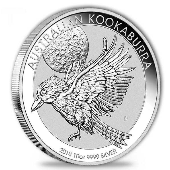 Australien Kookaburra 10 Unzen Silbermünze 2018 – 999,9 Feinsilber