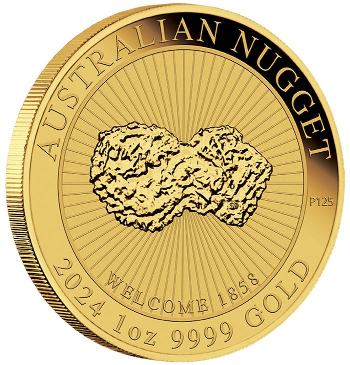 Australien Nugget Welcome 1858 1 Unze Gold 2024 Motivseite