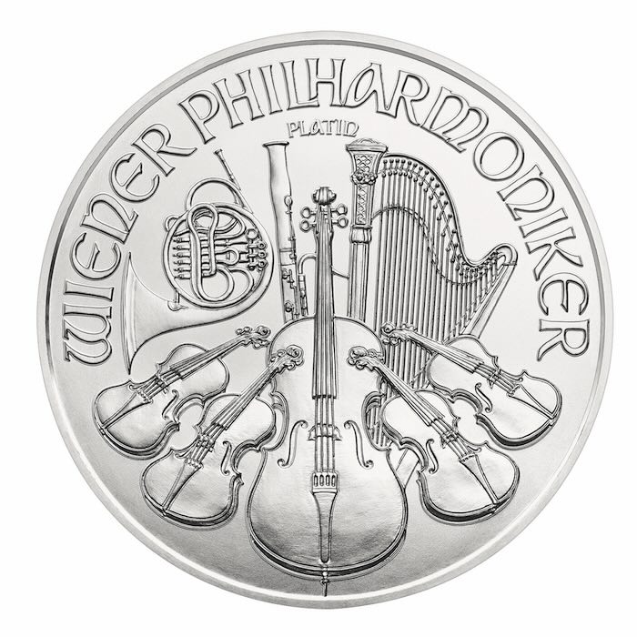 Wiener Philharmoniker 1 Unze Platin verschiedene Jahrgänge