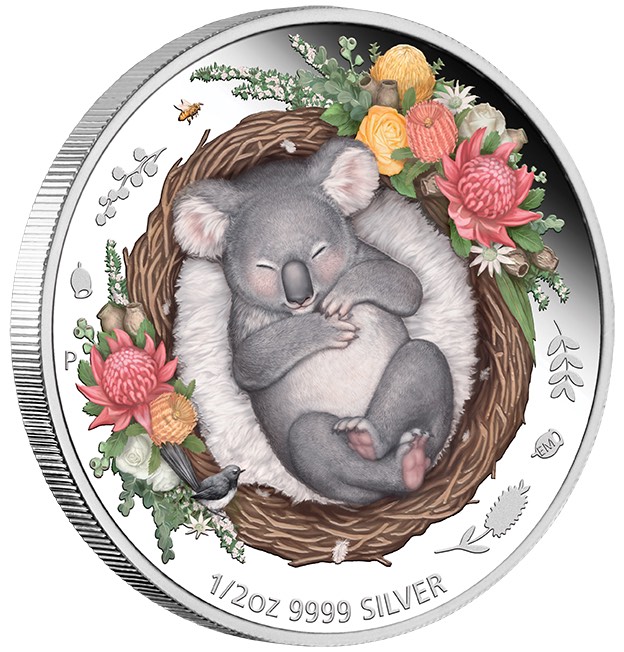 Dreaming Down Under - Koala - 1/2 Unze Silber Proof + Box +COA*