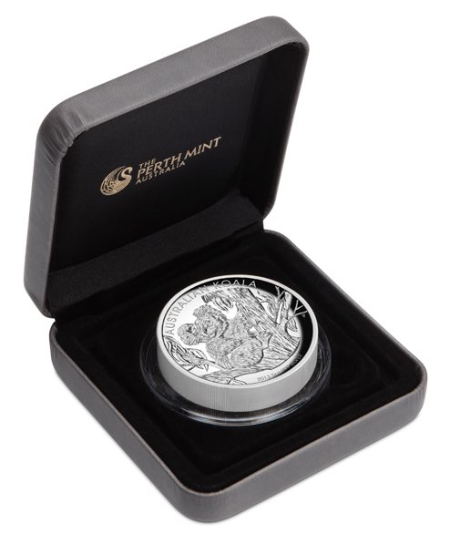 Australien Koala 5 Unzen Silber 2013 Sammlerbox 