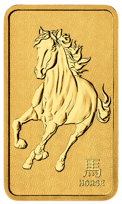 Perth Mint Goldbarren Pferd 1 Unze 