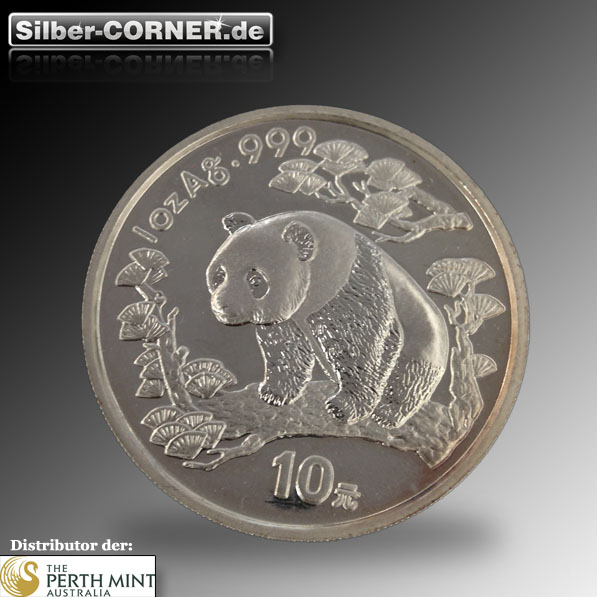 China Panda 1997 1 Oz Silber in Ersatzkapsel*