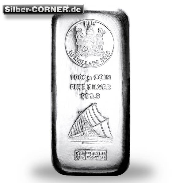 Fiji Heraeus 1 KG Silberbarren