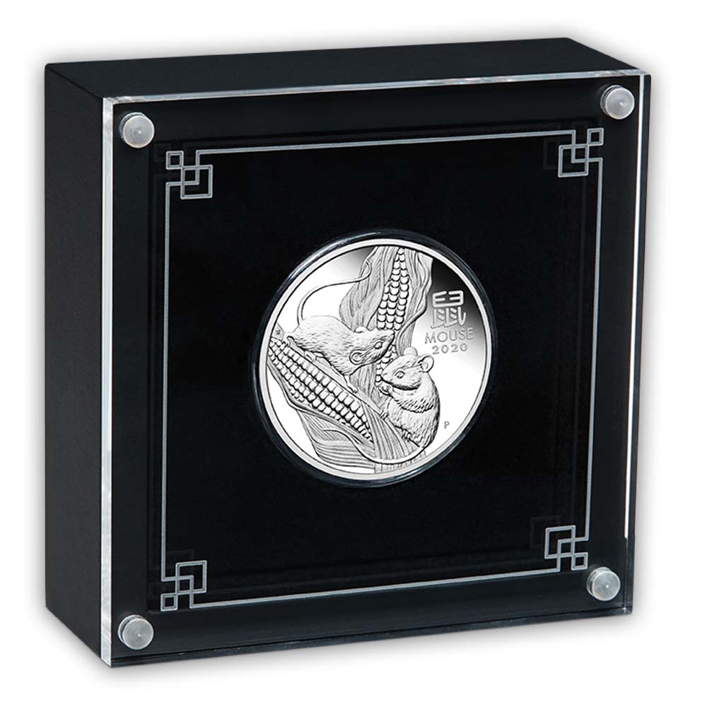 Sammlerbox Lunar 1/2 Unze Silber Proof Verpakung