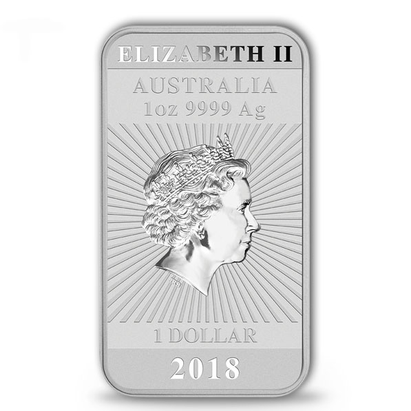 1 Dollar Silbermünze Rectangular Drache 2018