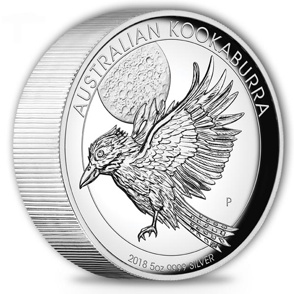 Kookaburra - High Relief -5 Oz Silber 2018 +Box +COA *